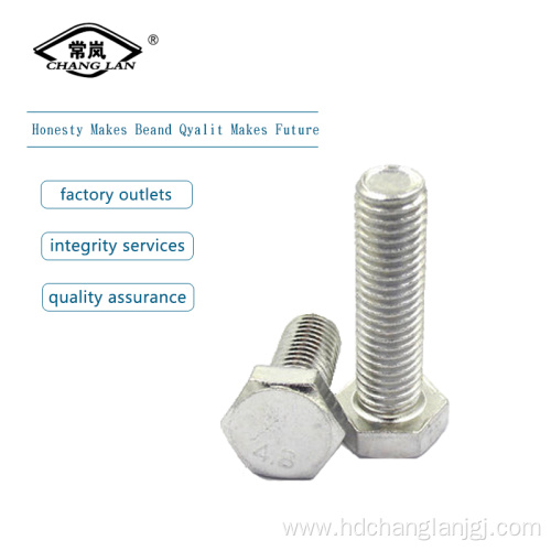 Galvanized hexagon bolt DIN933